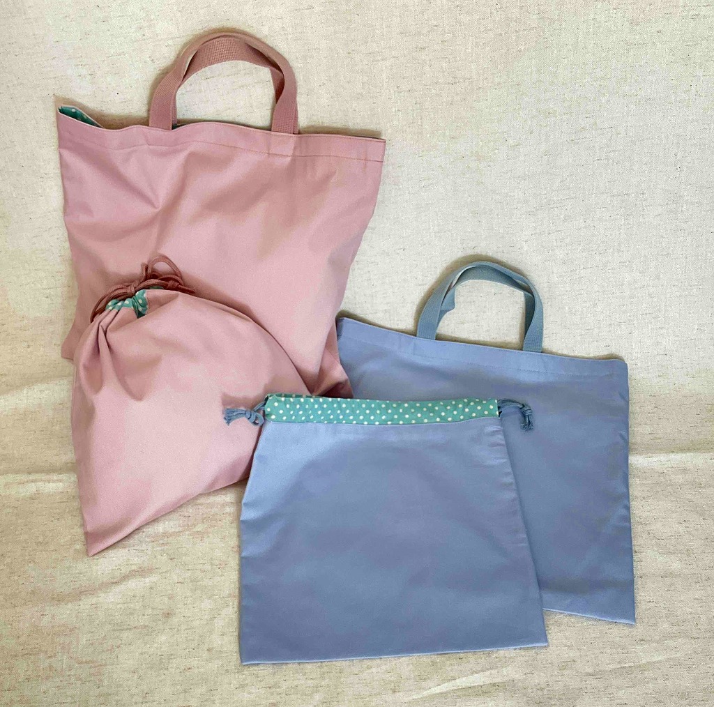 3回で作る入園・入学準備 レッスンバックと巾着 ★HP限定企画講座1/20・2/17・3/17(火)★