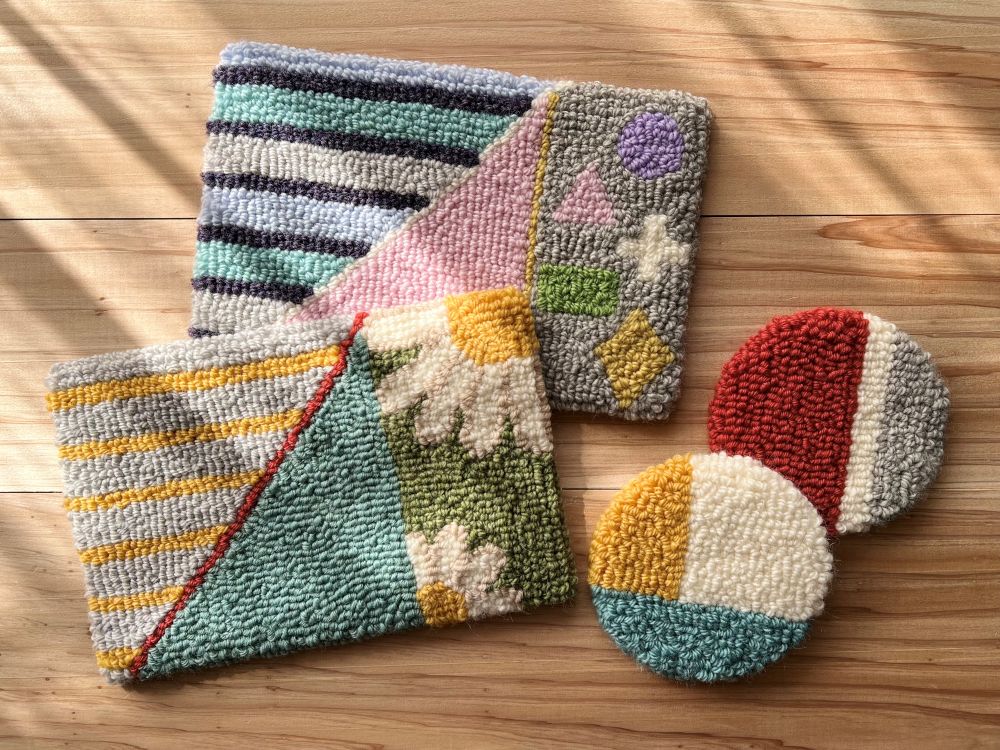 ラグで暮らしに彩りを ★オックスフォードパンチニードル【新講座体験会】 ★2/12(木)新講座立ち上げ企画体験1,100円+教材費440円のみ