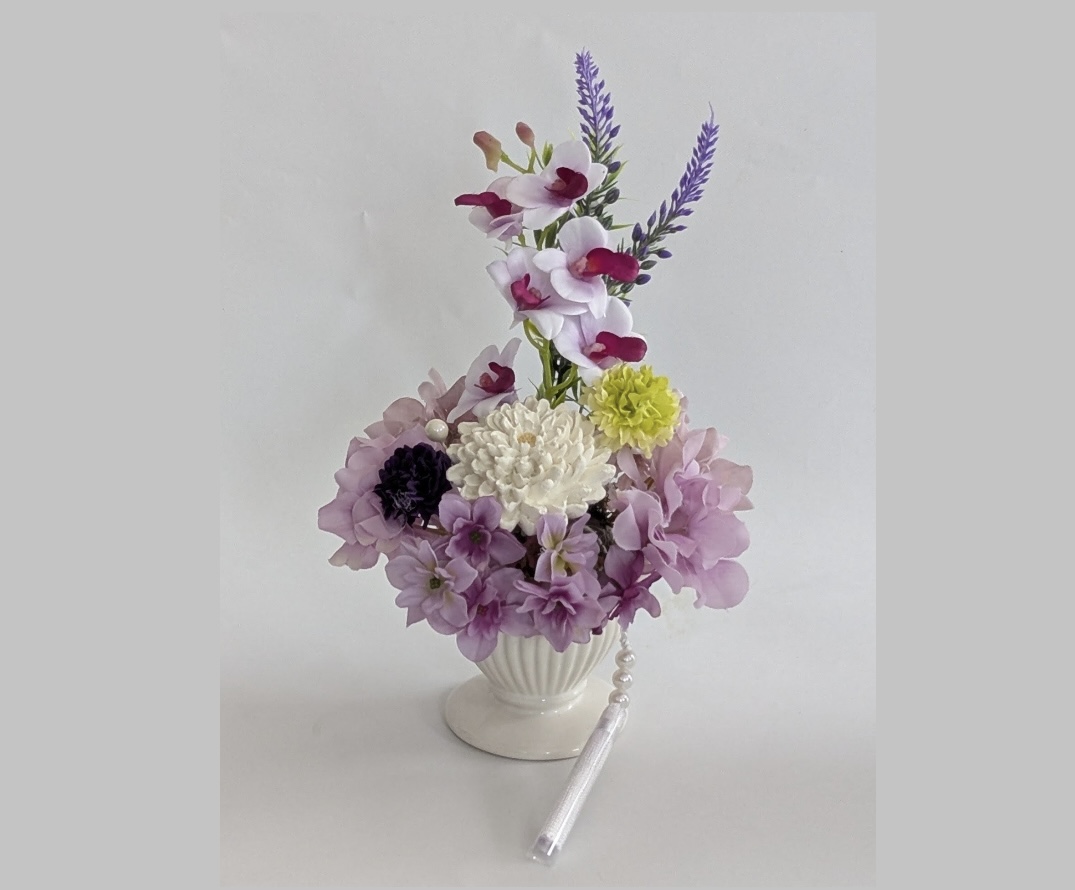 漆喰の花「ラコッタ」で作る お仏壇のお供え花 新春のスペシャル新講座 3/6(金)または3/7(土)