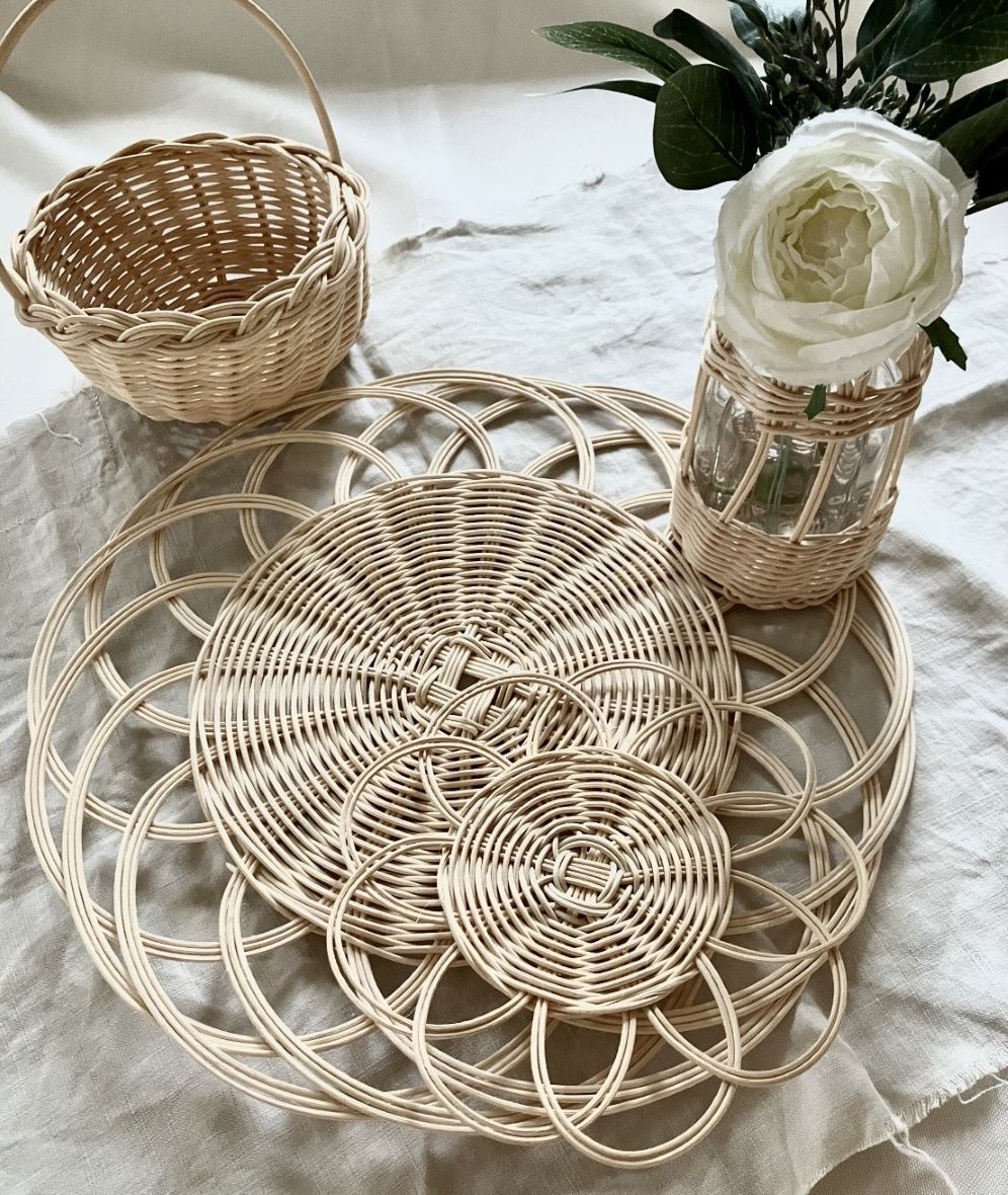 天然素材で癒し効果 籐編みで作るカゴバッグ【全4回】 ★新春の新講座★2月4日(水)スタート予定