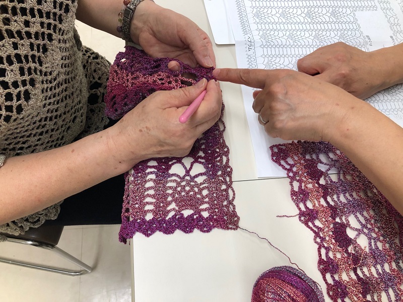 おしゃれな手編み