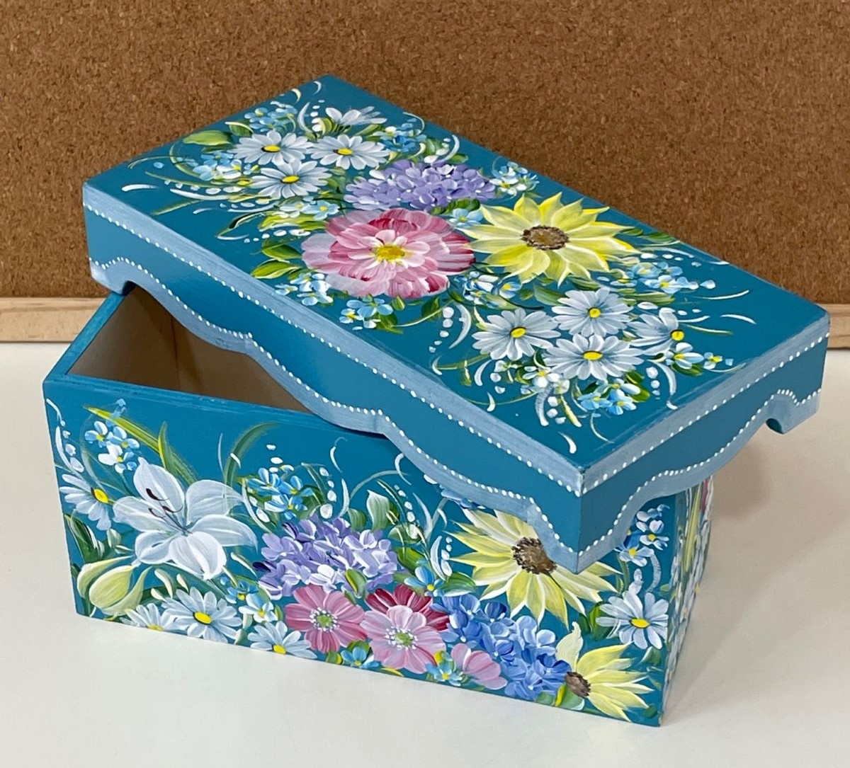 オランダ・ザンスフォークアート お花のトールペイント