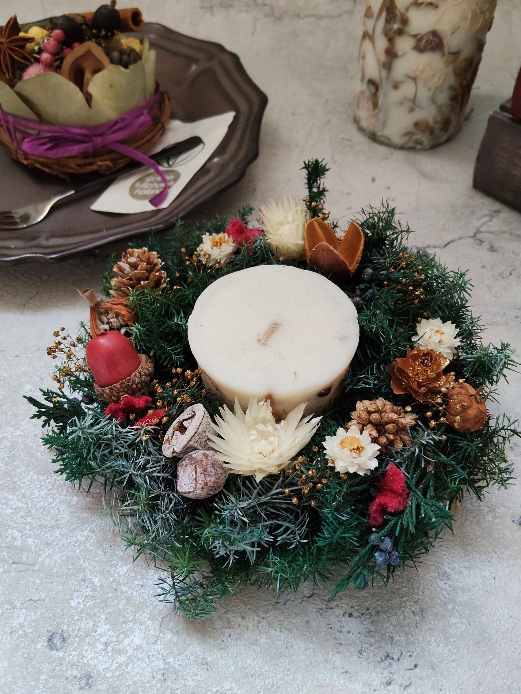 【クリスマス1Dayスペシャル】 「森と香りと木の実のX’masリース」 12/3(水)