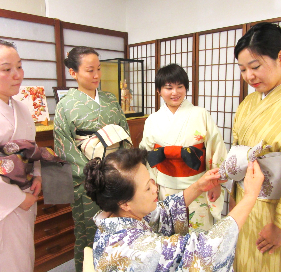 きもの着付と和装マナー・3時間コース 鏡を見ないスピード着付法