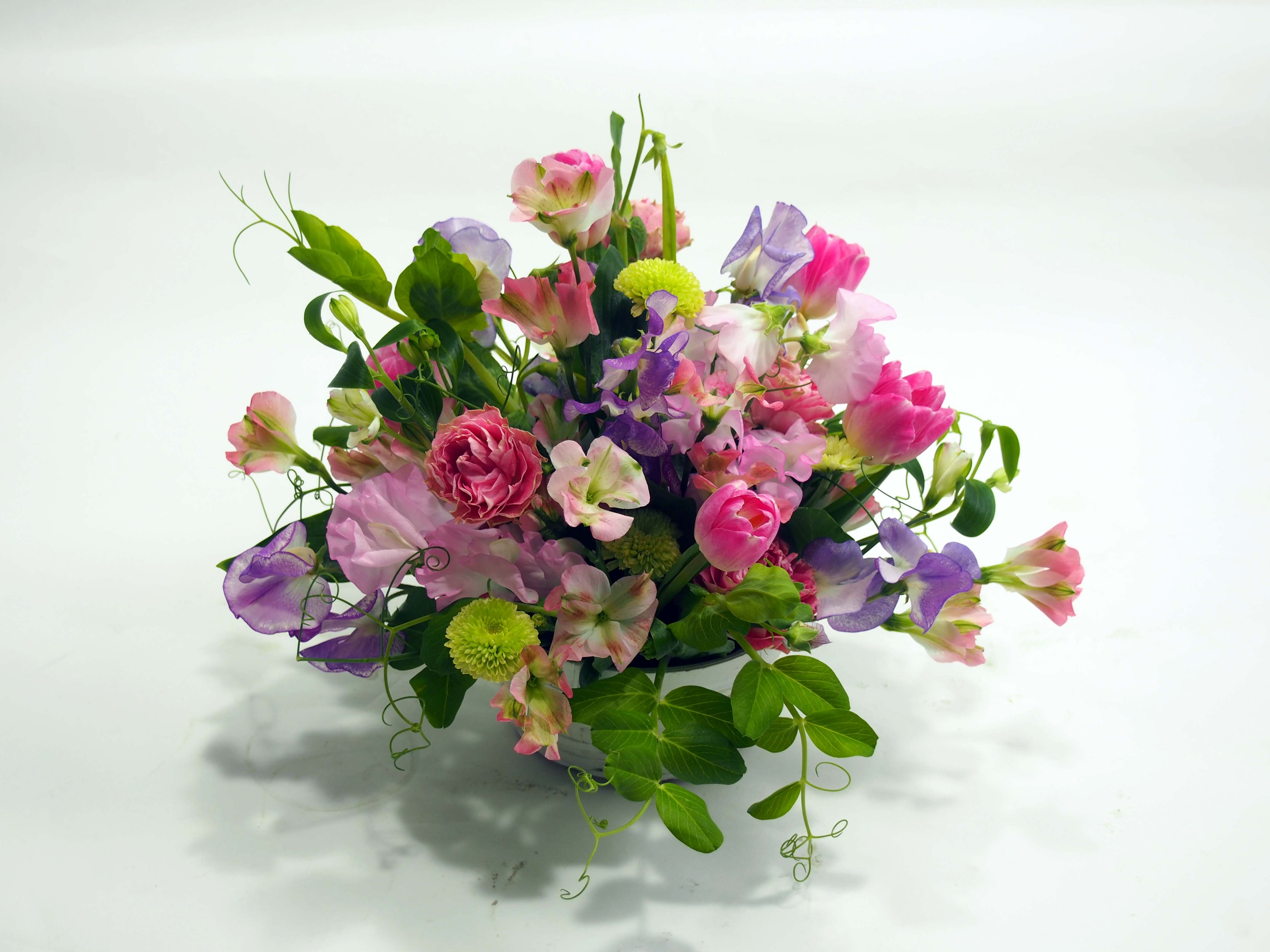 花のあるくらし フラワーアレンジメント ★おすすめ体験日1/20・2/17体験費1,650円+教材費2,475円のみ