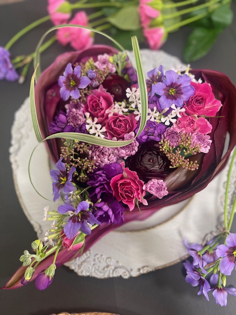 基礎から♪お洒落なアレンジとブーケを楽しむ はじめてのパリテイストフラワー 新春の新講座 2/7(金)特別体験会