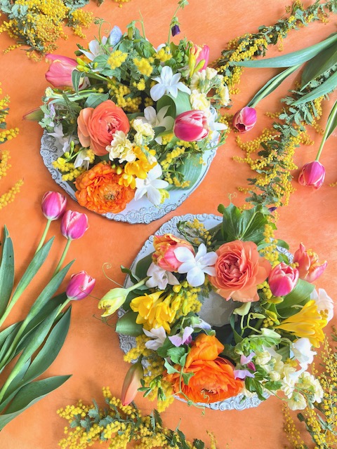 基礎から♪お洒落なアレンジとブーケを楽しむ はじめてのパリテイストフラワー 新春の新講座 2/7(金)特別体験会