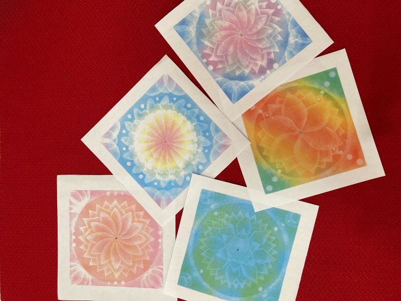 心の癒し☆パステルで描く 「曼荼羅アート」(全3回) 冬の新講座 HP限定