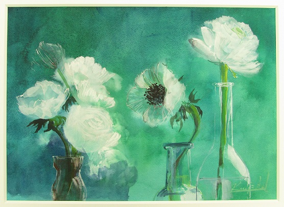 色鉛筆と水彩とパステル