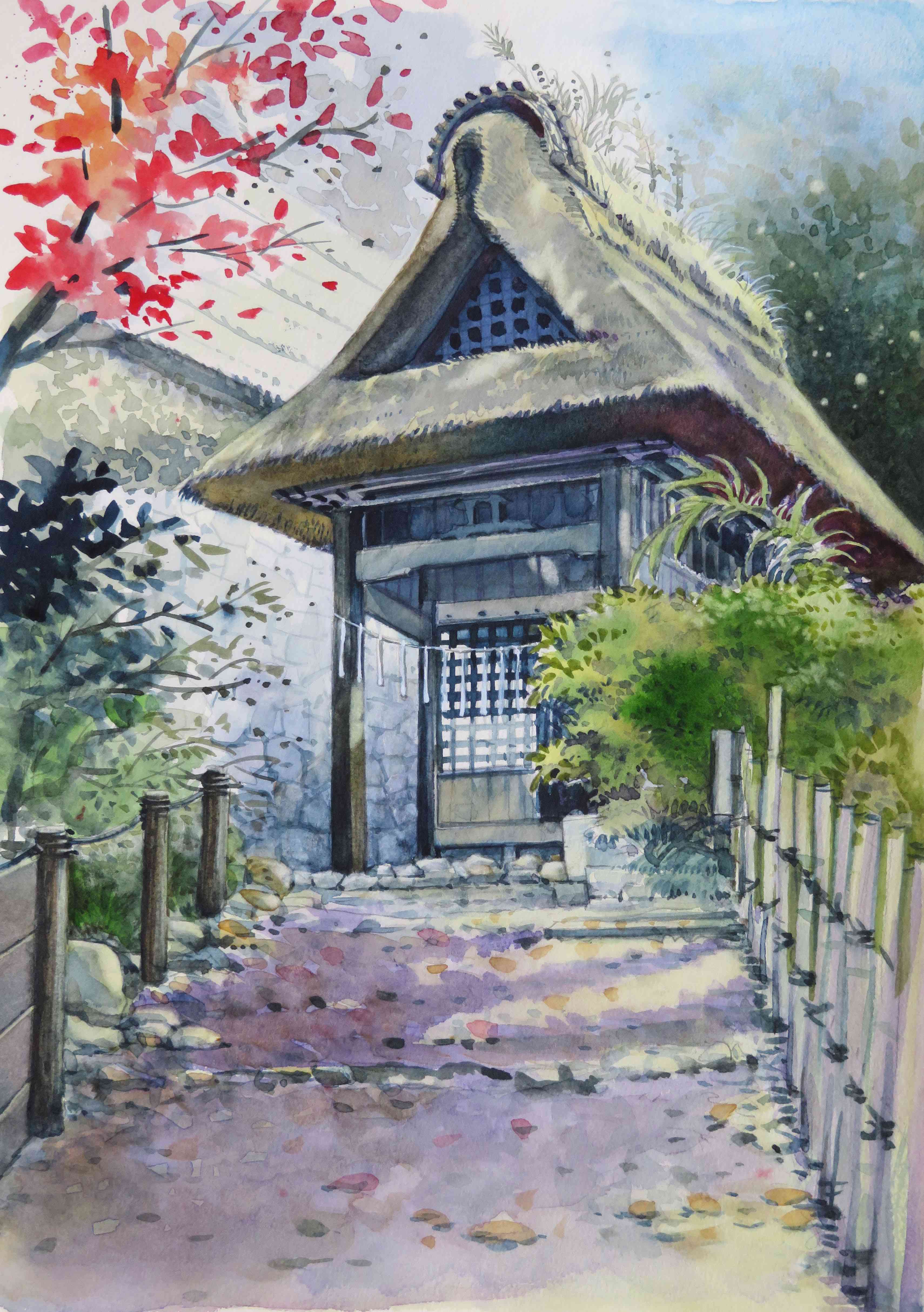 初心者歓迎 楽しく描きましょう 水と遊ぼう 透明水彩 新春の新講座 2/10(火)一日体験