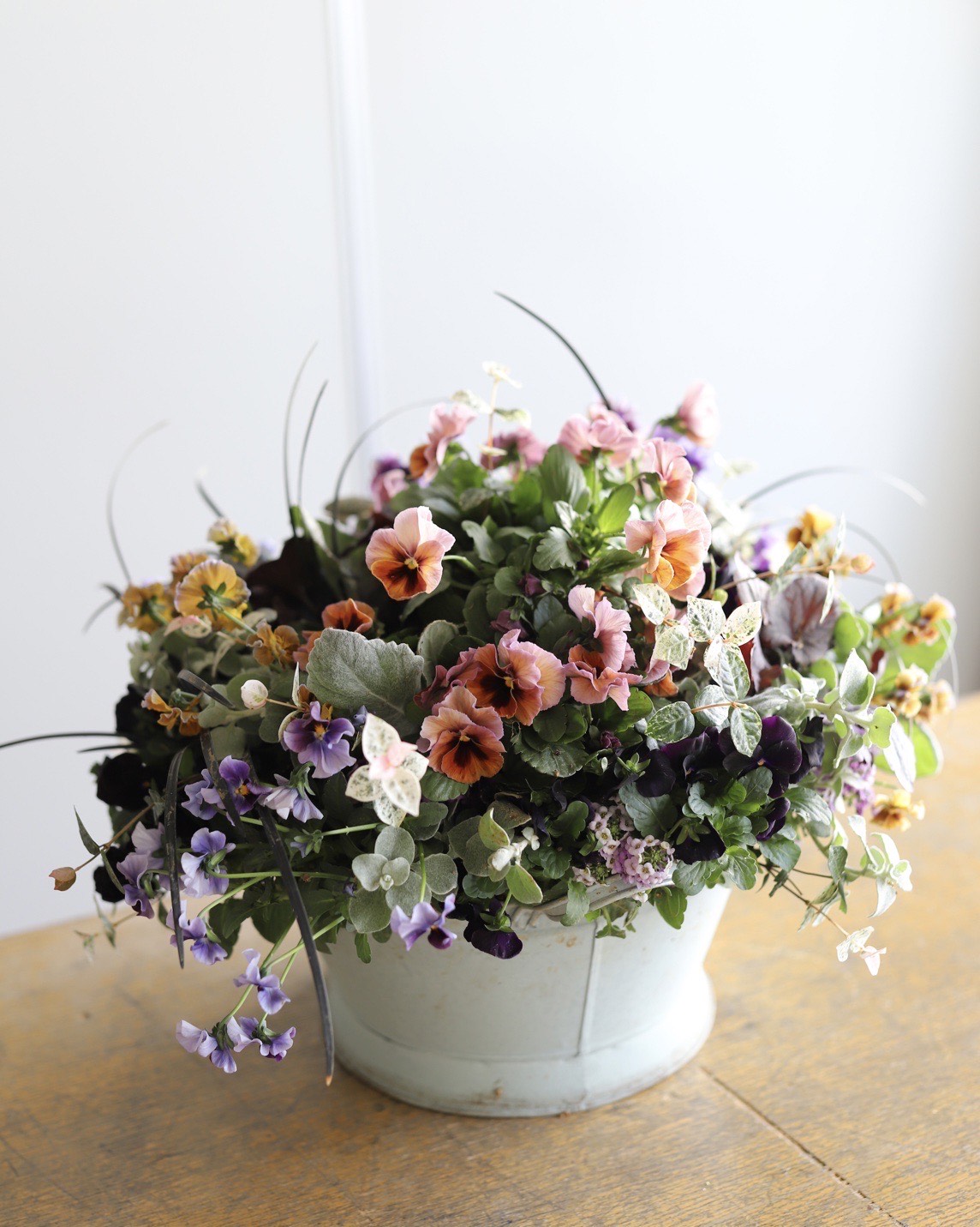 根付のフラワーアレンジメント 初めての寄せ植え 【一日体験】1/25(日)