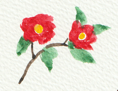 花暦(月ごとの花)を描く 一筆画入門講座