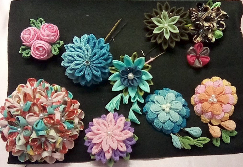 オリジナル作品も作れる つまみ細工 新春の新講座2/1(日)特別体験会