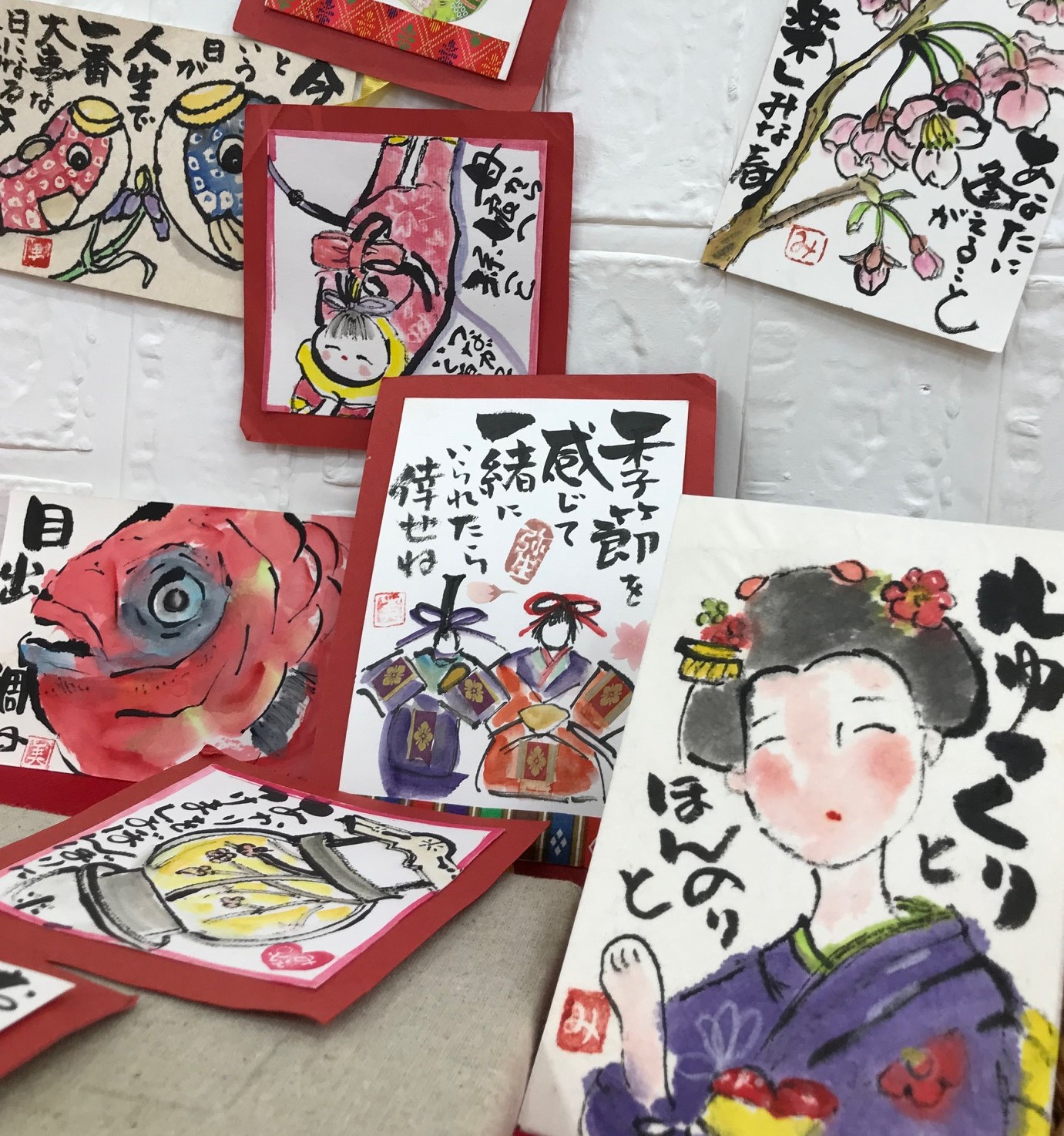 はじめての 絵手紙 新春の新規生募集 体験会:2/2 (月)