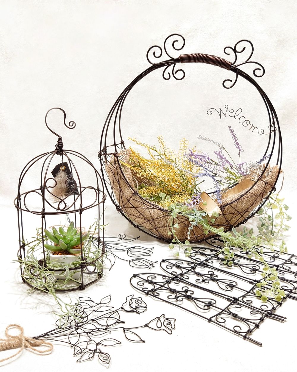 ワイヤークラフト【基礎クラス】 ～おしゃれな雑貨や花を作ろう!～