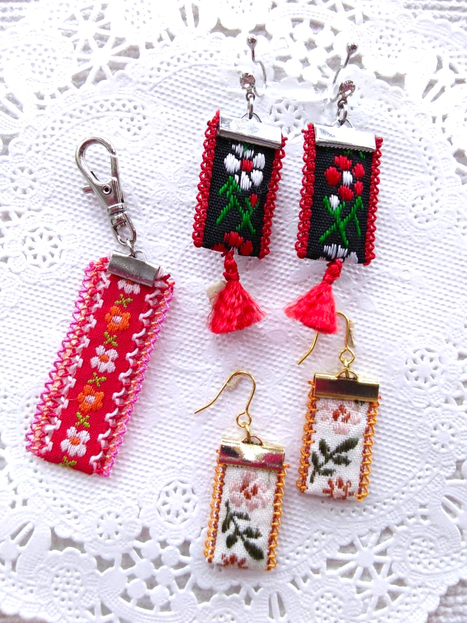 ぬい針で作るトルコのレース イーネオヤを編む