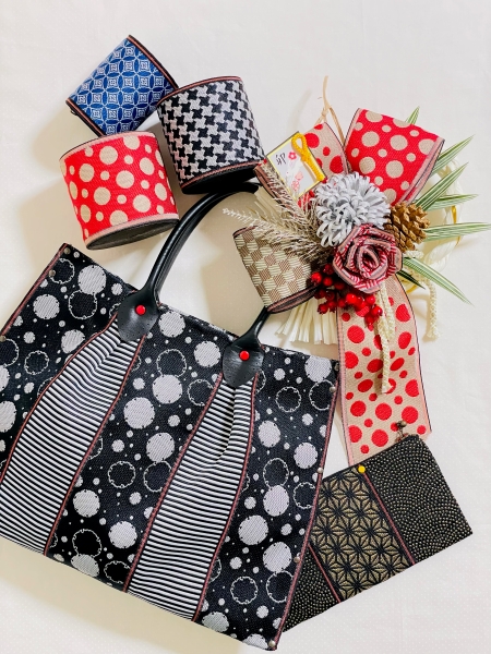 針・糸不要! 誰でも作れる畳縁バッグ