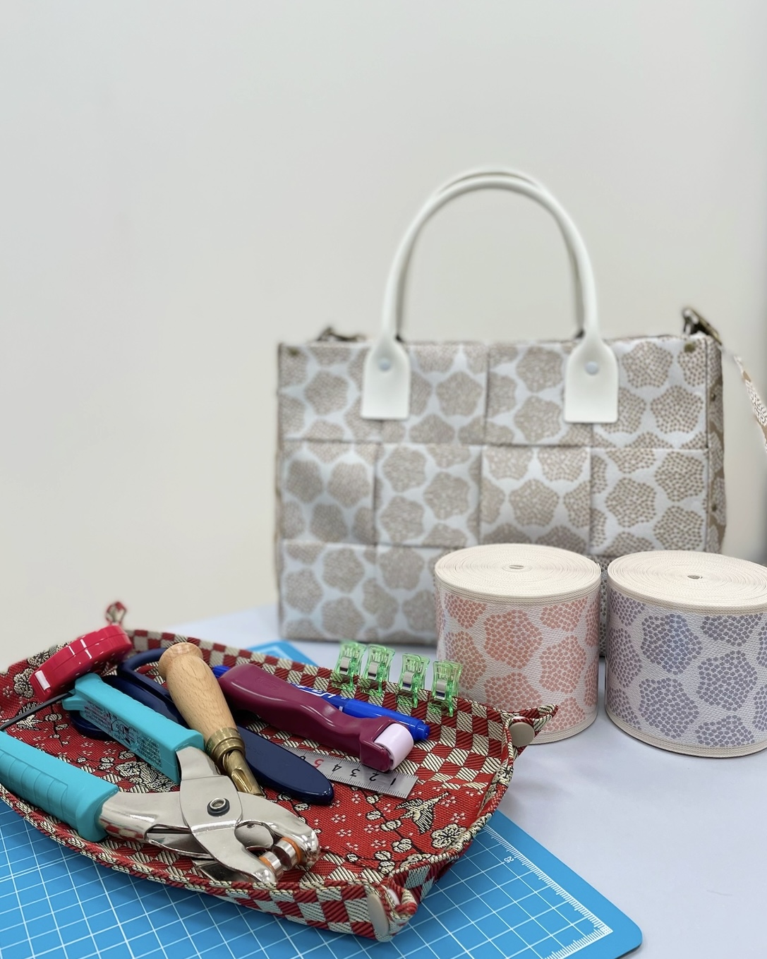 針・糸不要! 誰でも作れる畳縁バッグ