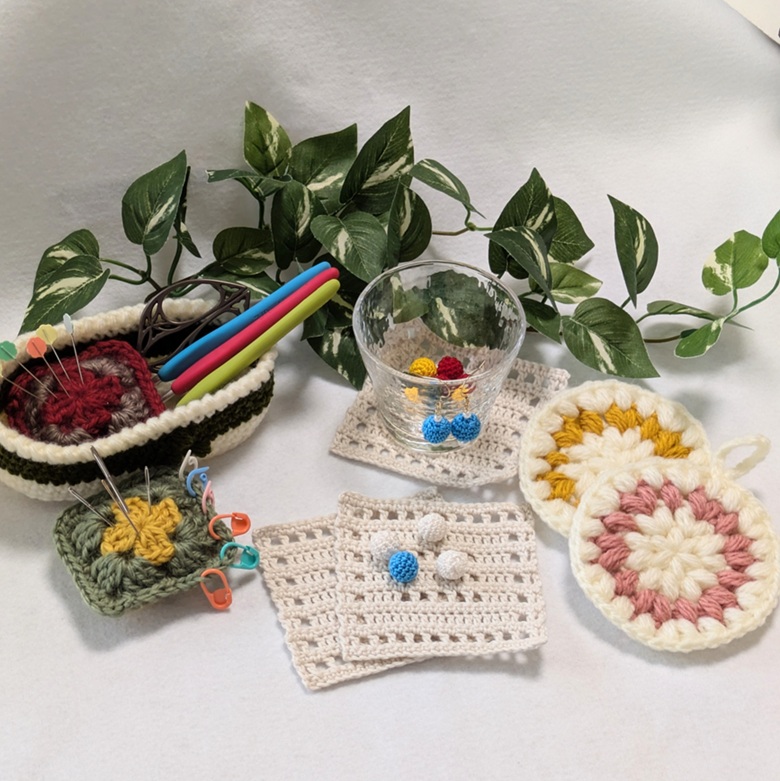 基礎コース(全6回) はじめてさんのかぎ針編み 秋の新講座 10月6日(月)スタート