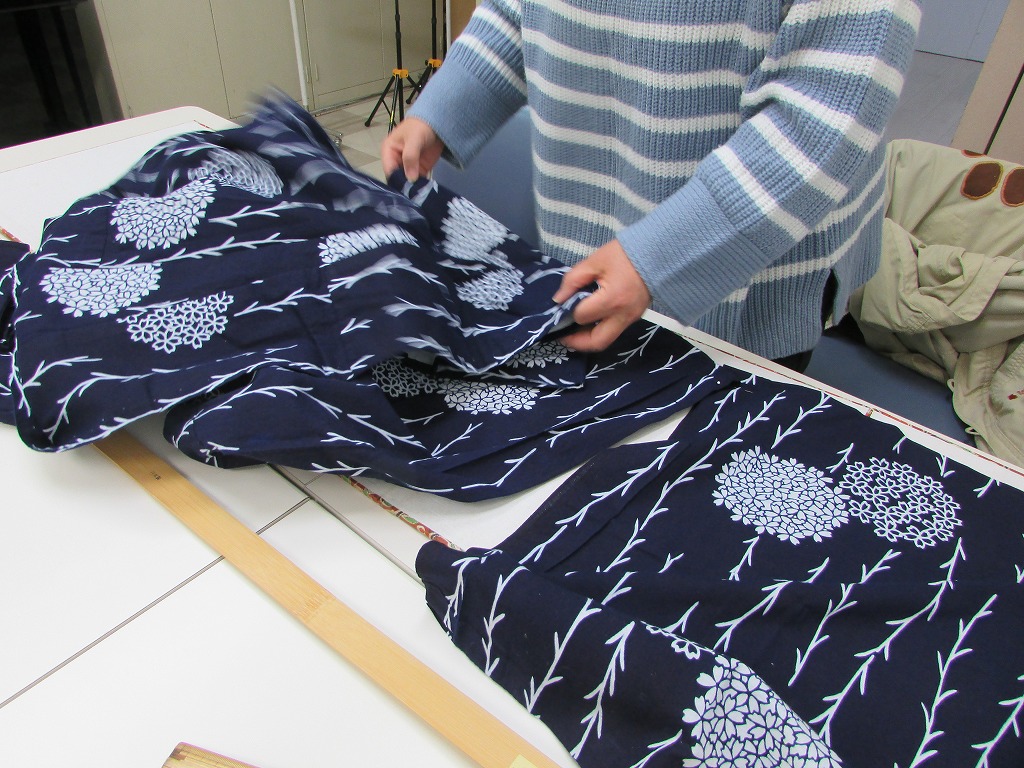 仕立て直しも習える 和裁
