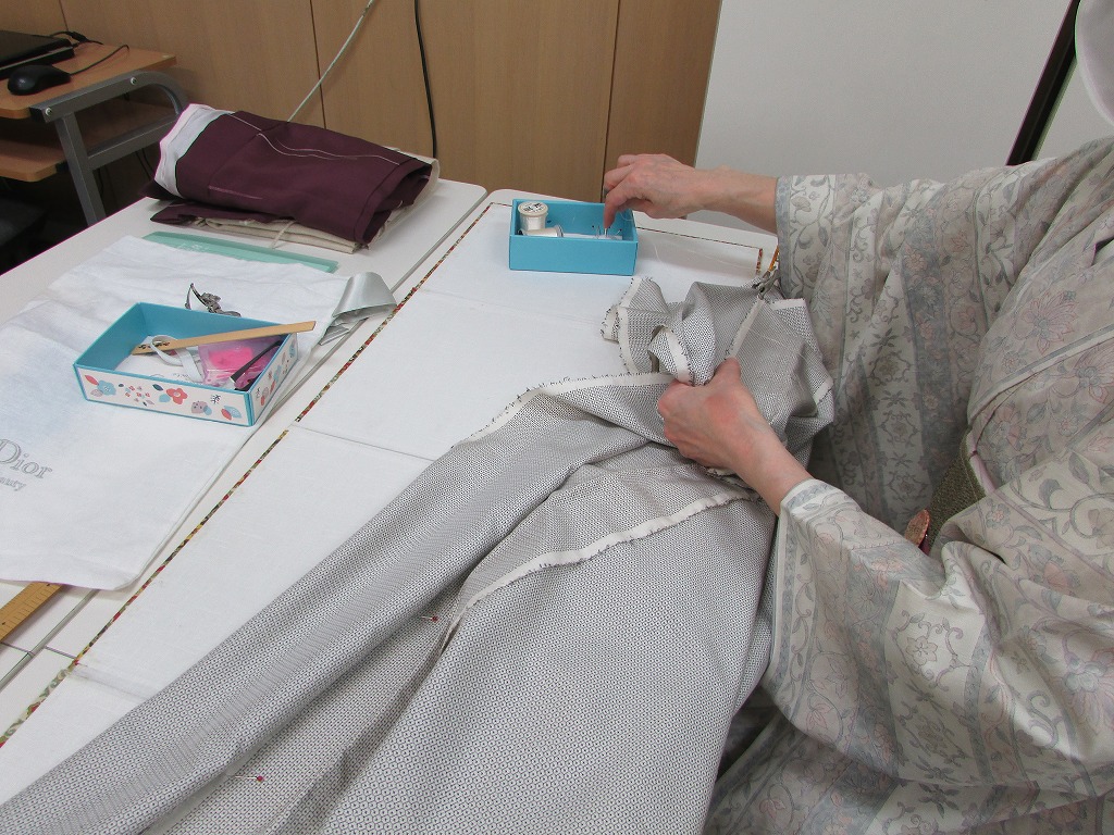 仕立て直しも習える 和裁 16:30 夏の新講座 6/3(水)15:00見学説明会