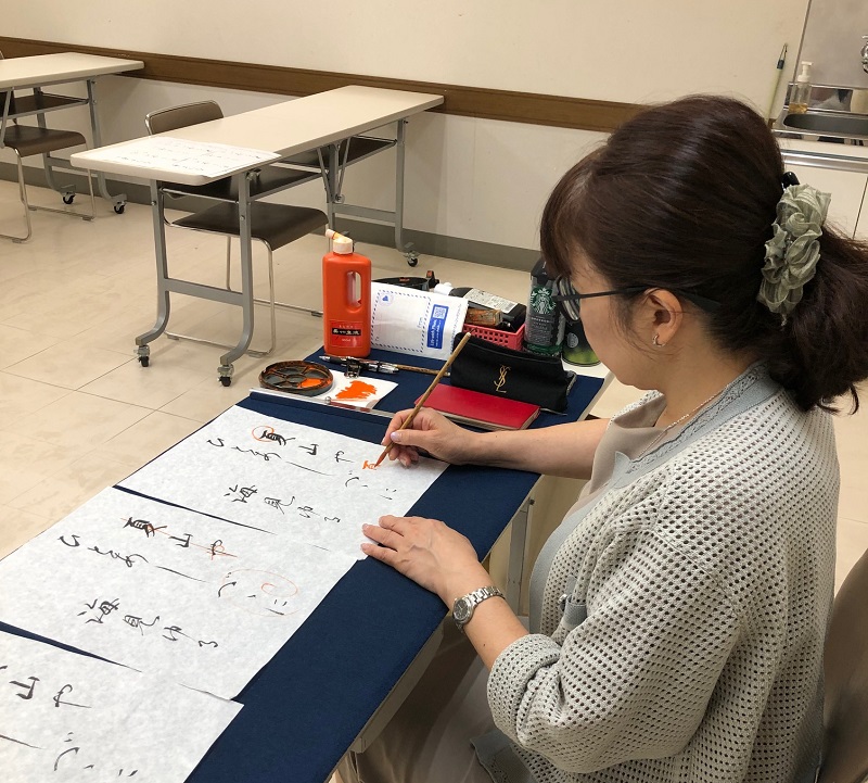 月一回の 小筆書道(午前)