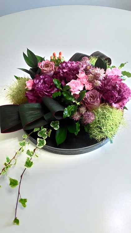 自分にご褒美♪ テーブルに飾るブーケ♪