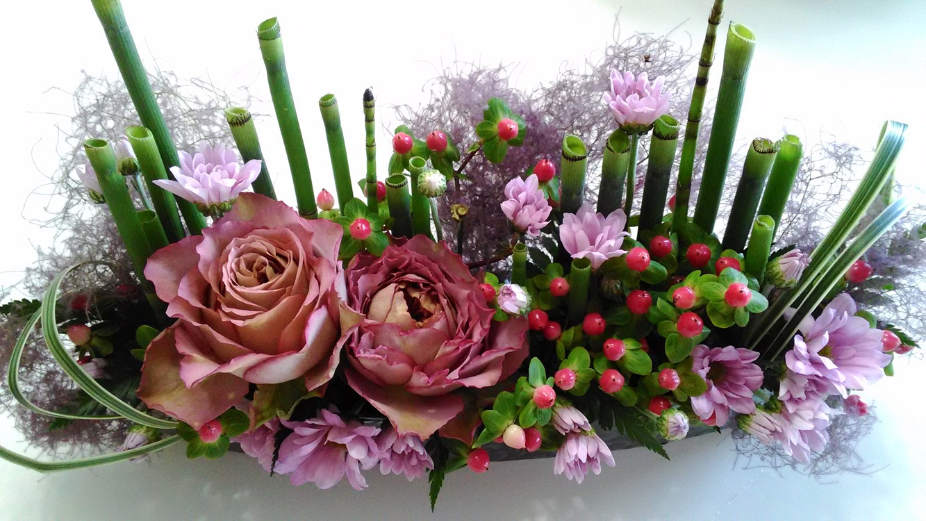 自分にご褒美♪ テーブルに飾るブーケ♪