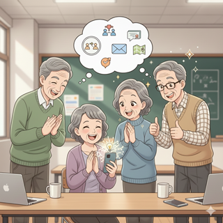 (1DAY)スマホで広がる毎日ライフ シニア向けAI体験 冬の1DAY講座 2/4(水)