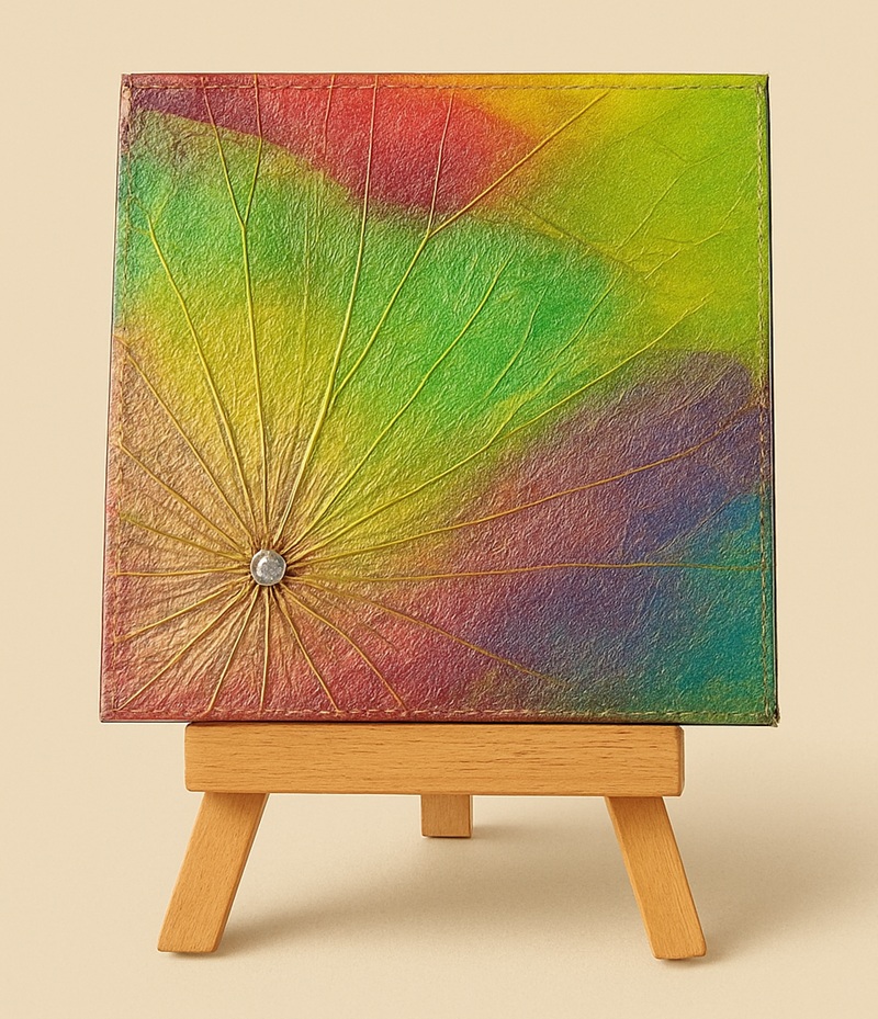 蓮の葉で彩る簡単アート ボタニーペインティング 新春の新講座 2/9(月)新講座体験会