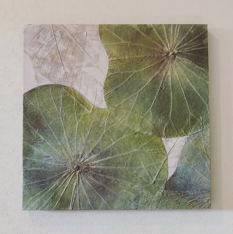 蓮の葉で彩る簡単アート ボタニーペインティング 新春の新講座 2/9(月)新講座体験会