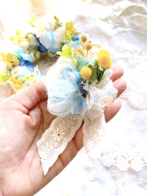 ハギレを活用した 布リースとブローチ作り(全3回) 新春新講座2/19(木)スタート