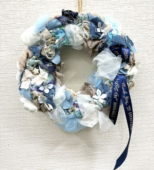 ハギレを活用した 布リースとブローチ作り(全3回) 新春新講座2/19(木)スタート