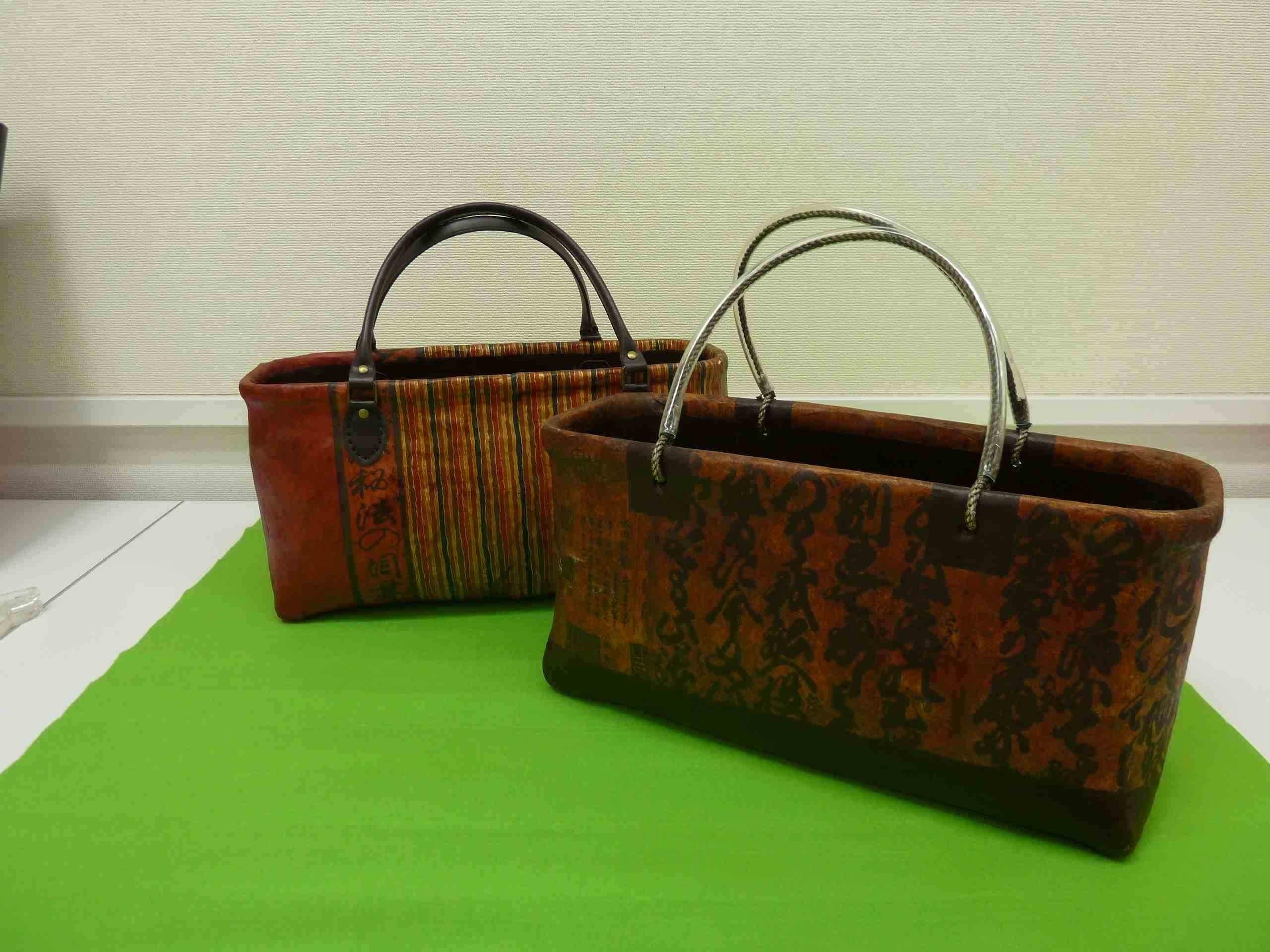 個性豊かに《全3回》 一閑張りバッグ HP限定講座第3弾｜上里カルチャー