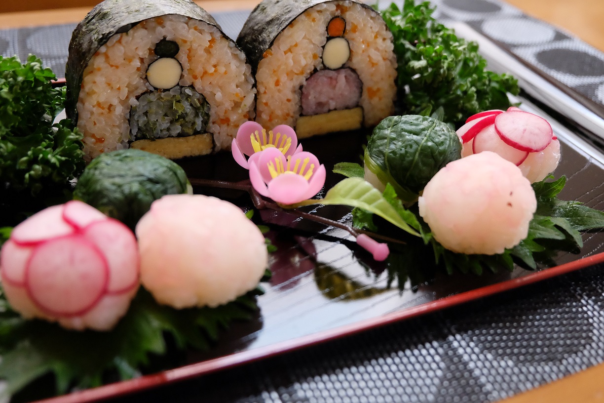 作って楽しい!食べて楽しい! 飾り巻きずし(全3回) 新春の新講座 スタート日2/14(土)