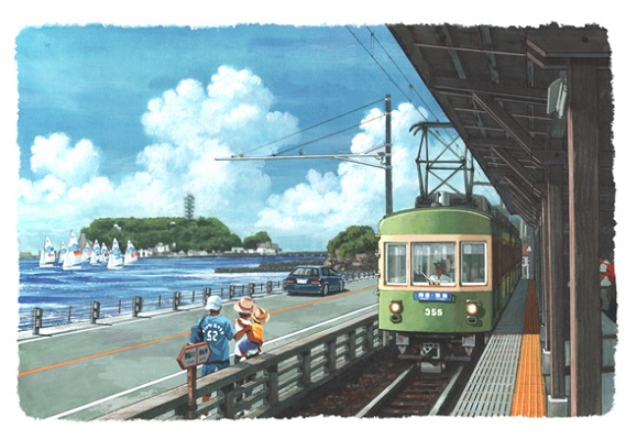 江ノ電画家・湯浅 誠の ★不透明水彩画 新春の新講座 2月14日(土)特別体験会