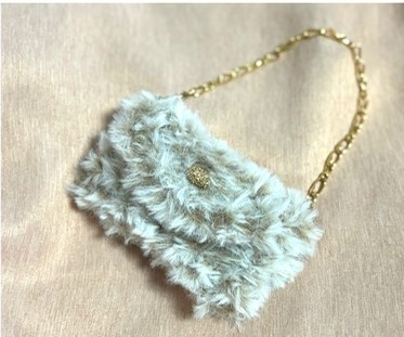 バッグに下げられる フワフワファーのミニバッグ HP限定講座 1DAY講座 1/19(月)開催