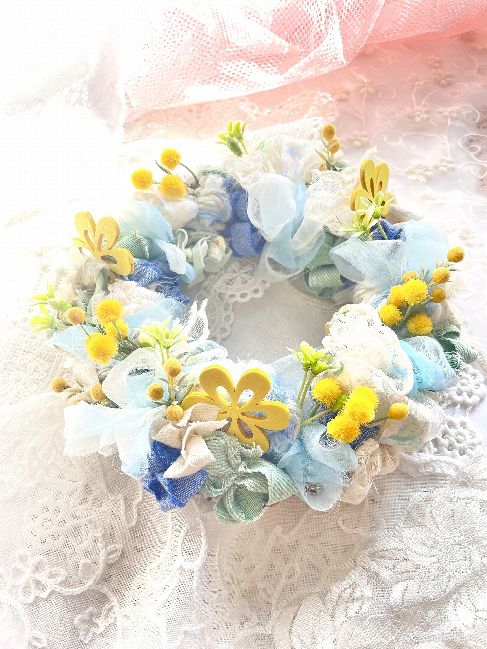 全3回   ハギレを活用した 布リースとブローチ作り