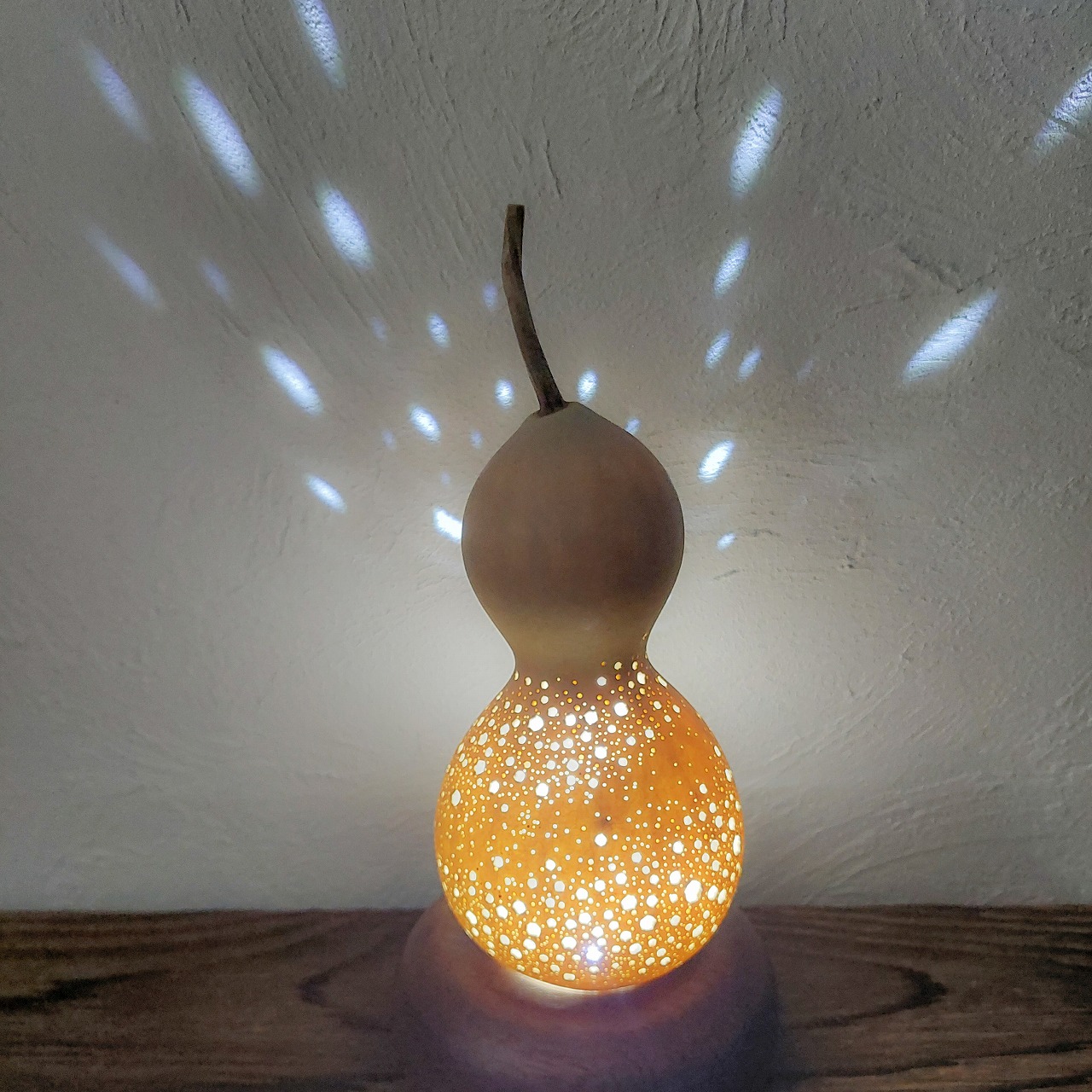 癒しの灯り ひょうたんランプ