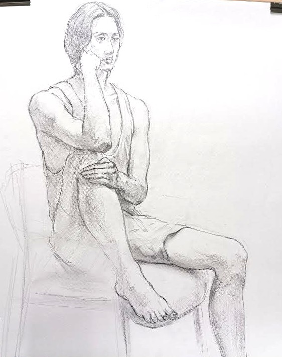 素敵なモデルさんを描こう! 《イケメンを描く》(全4回)①② 2026.1/9・23・2/13・27日程