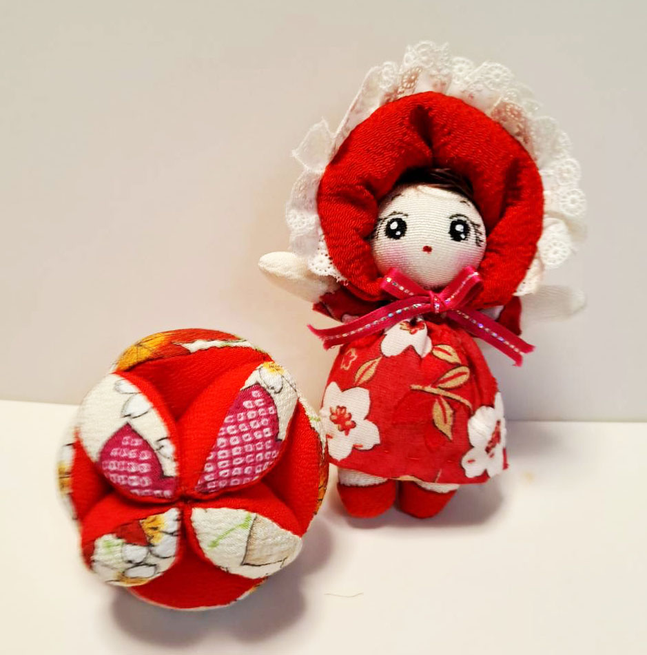 柳川まりとちりめん細工 つりびな