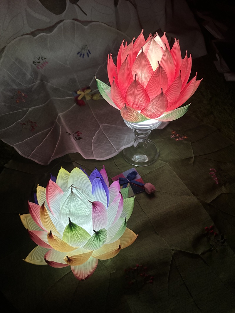 韓紙でつくるインテリア 蓮の花のライト 2/8(日)1日講座