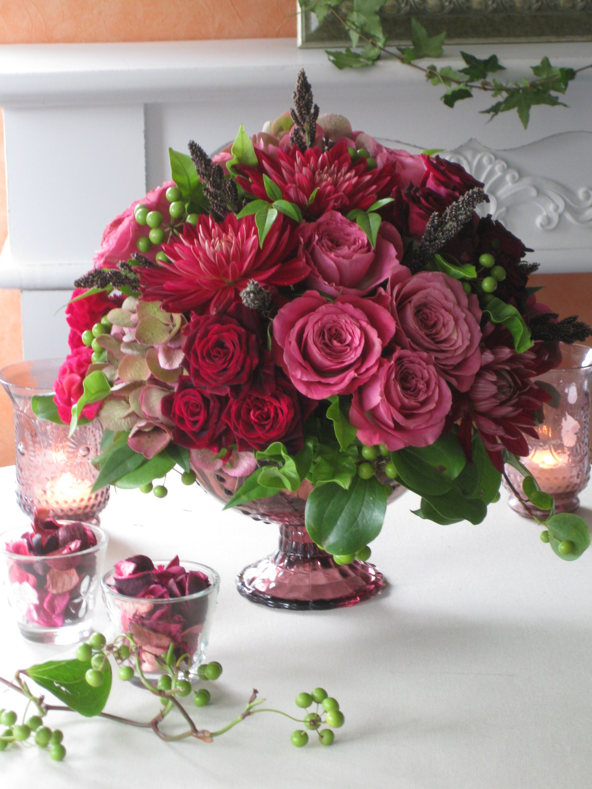 英国式「フラワーアレンジ」