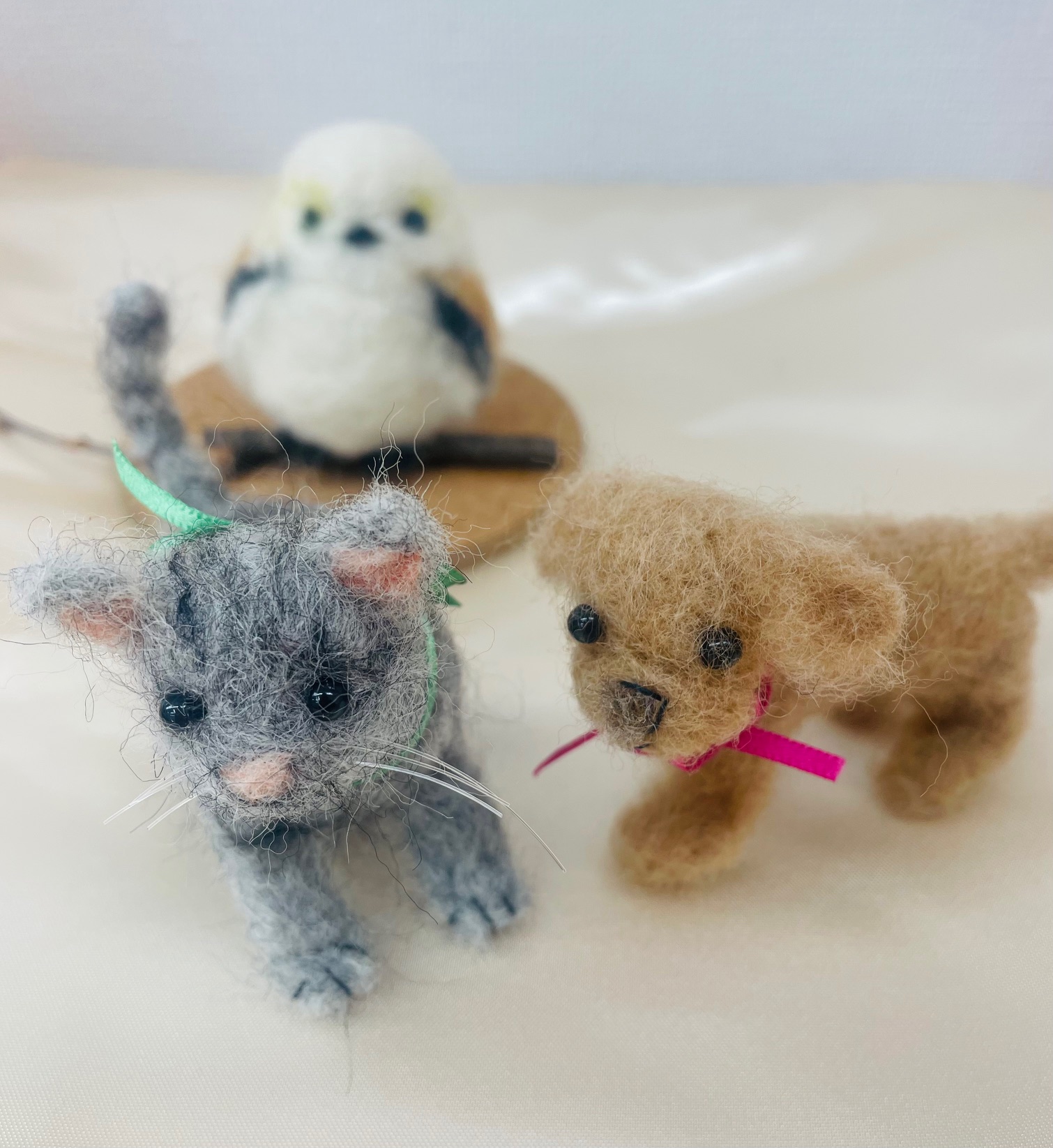 【新春の新講座】 はじめての 「楽しく羊毛フェルト」 1/27・2/24・3/24(火) (全3回)