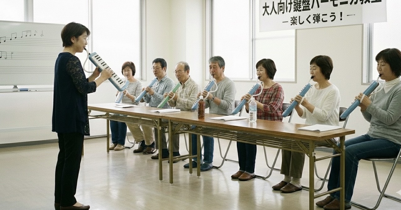 仲間と一緒に音楽を楽しもう♪ 大人の鍵盤ハーモニカ ★新春の新講座★2/5(木)特別体験会&スタート!