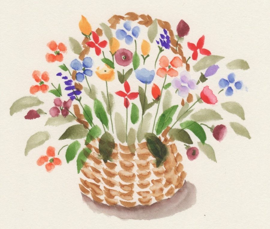 水性ブラッシュペン(カラー筆ペン)で描く お花のイラスト12ヶ月 新春新講座 特別体験会 体験受講料1,100円