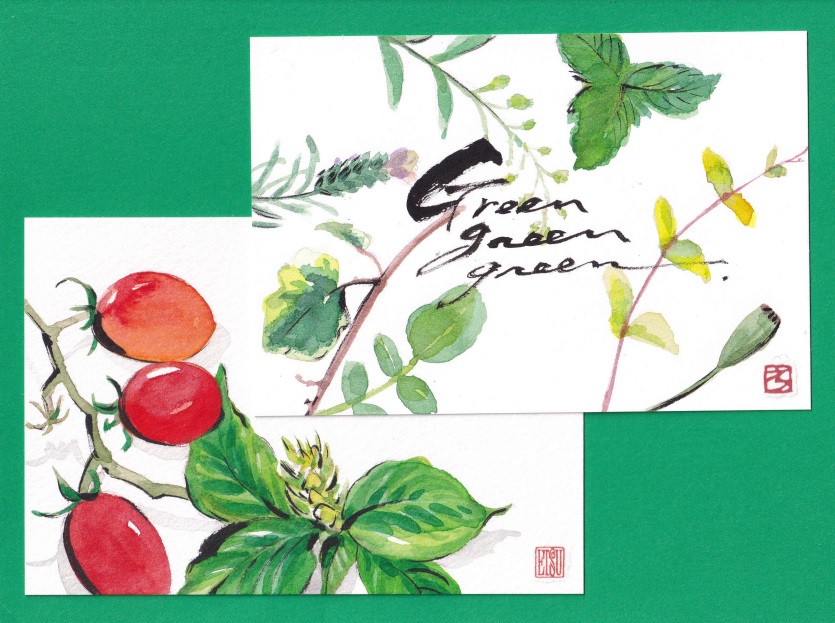 村西 恵津の モダン絵てがみ