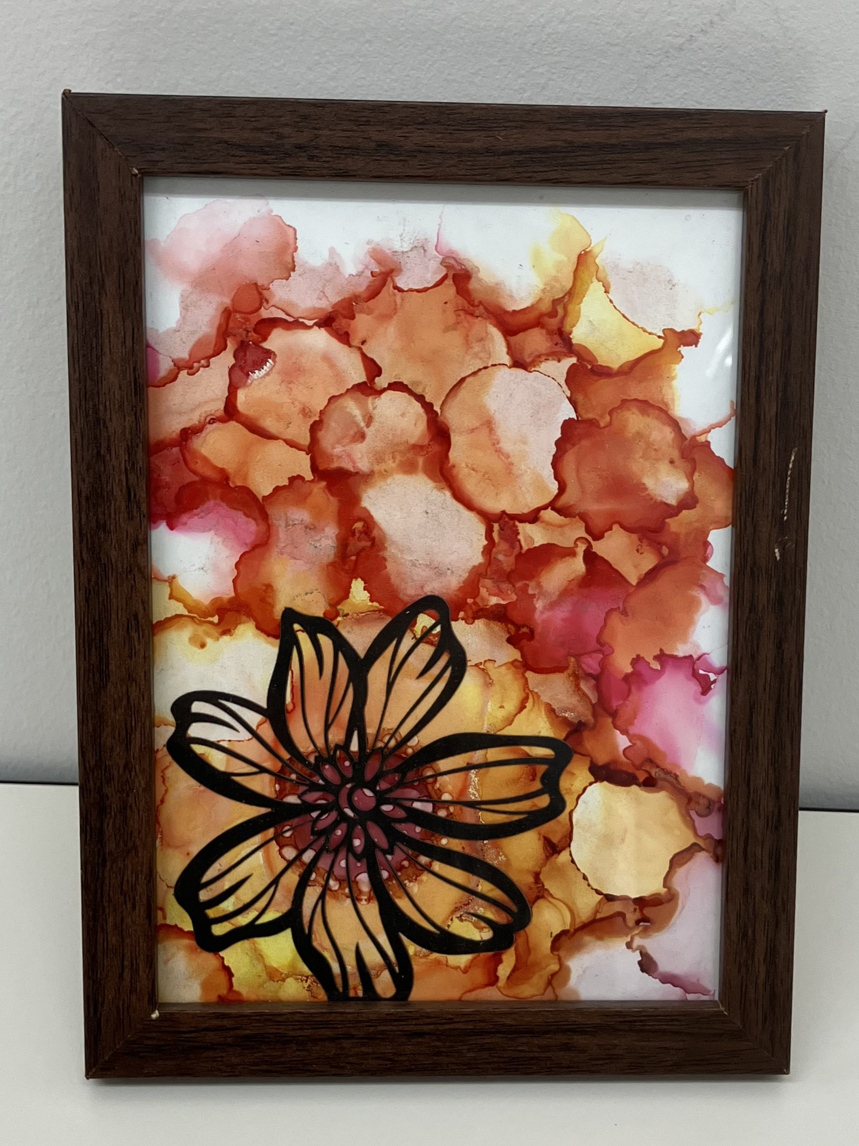 風で描く幻想的なアート アルコールインクアート