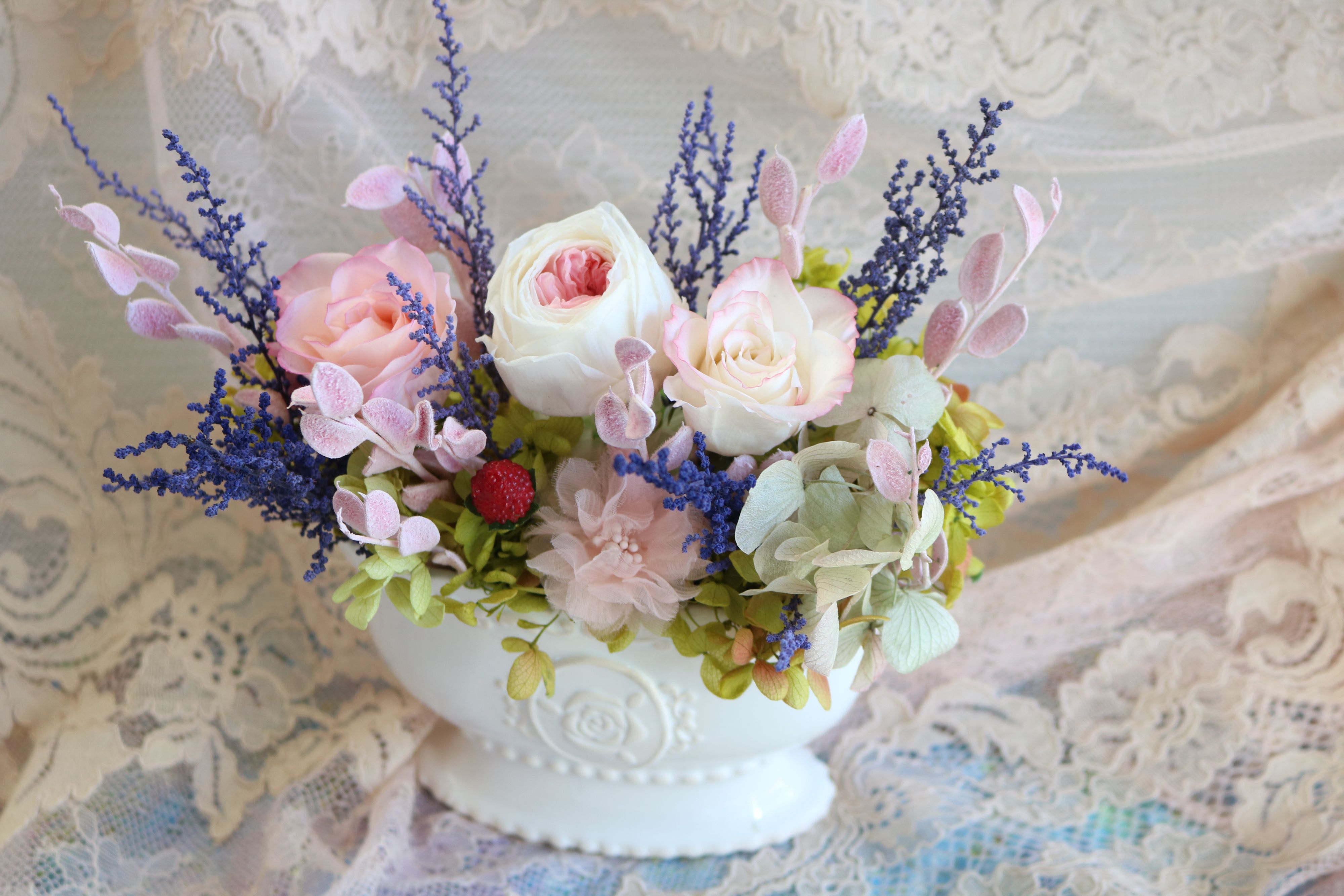 季節を感じる プリザーブドフラワー