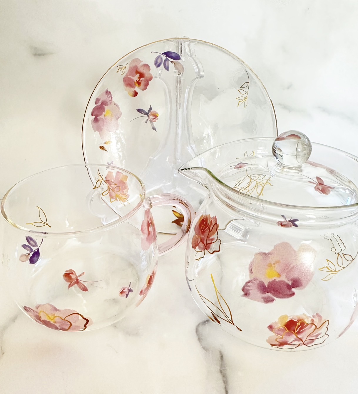 転写紙シールでつくる ガラスティーセット(全3回) 4/15(水)13:30～15:30 スタート